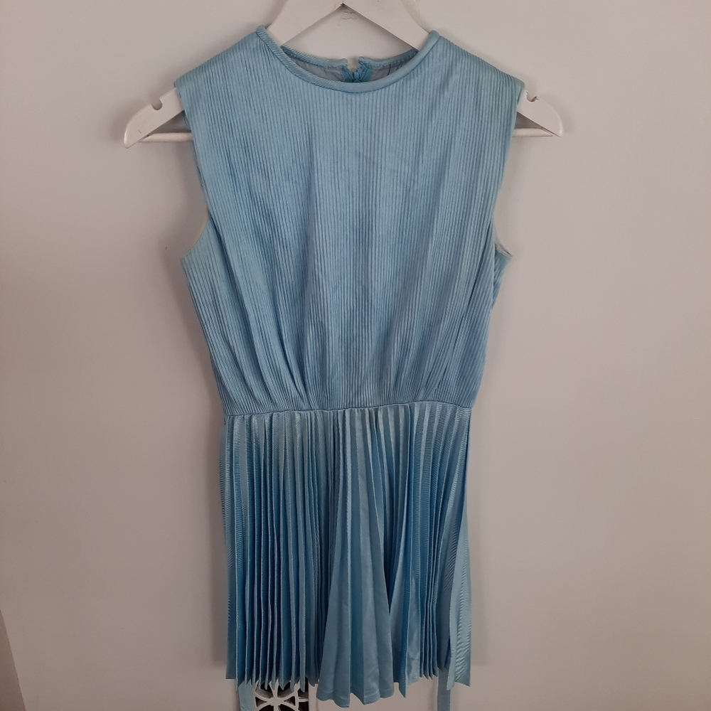 Vintage Handmade Baby Blue Goddess Dress